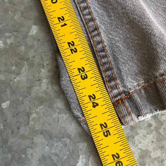 Vintage Haband Casual Joe Denim Jeans 30 Gray Distressed Elastic Waist Grandpa - Picture 12 of 12